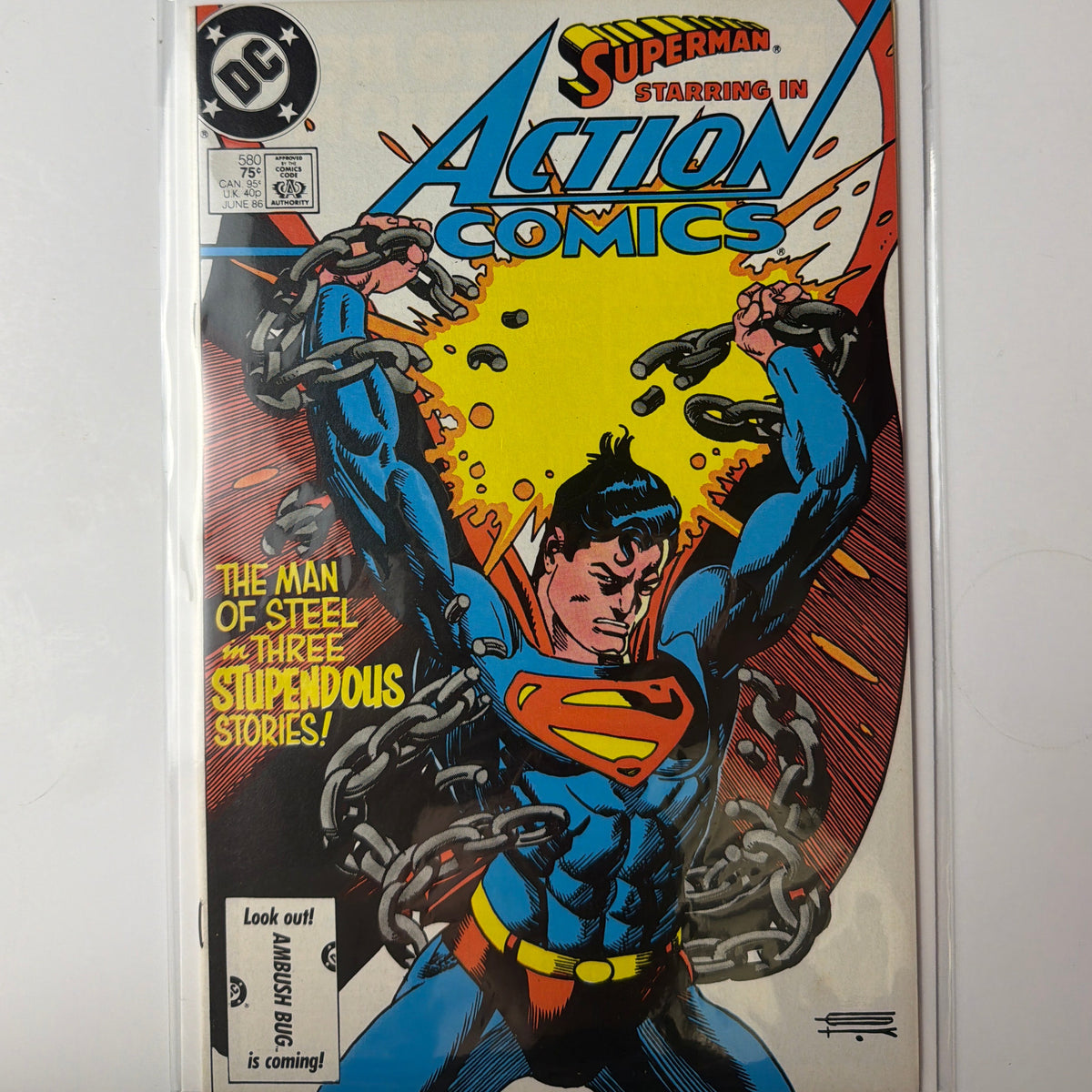 Superman Starring in Action Comics #580
