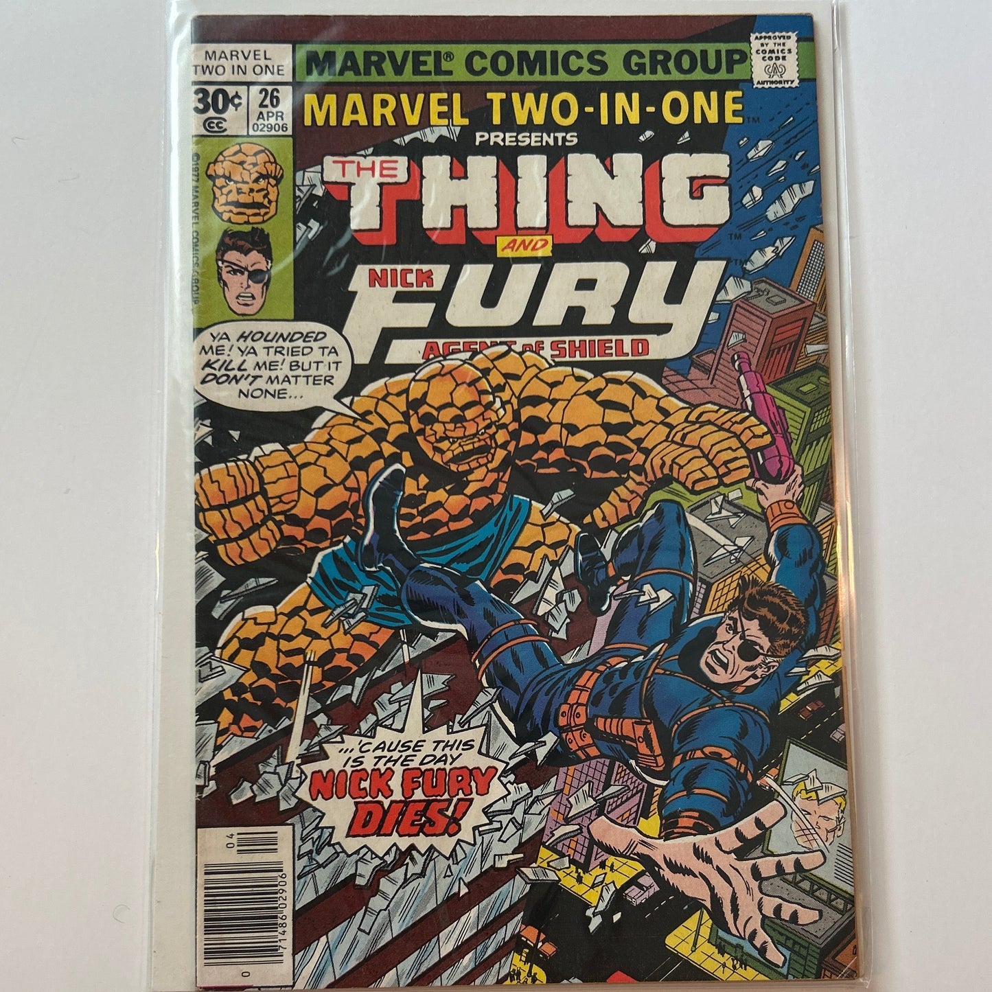 The Thing and Nick Fury Agent of Shield #26