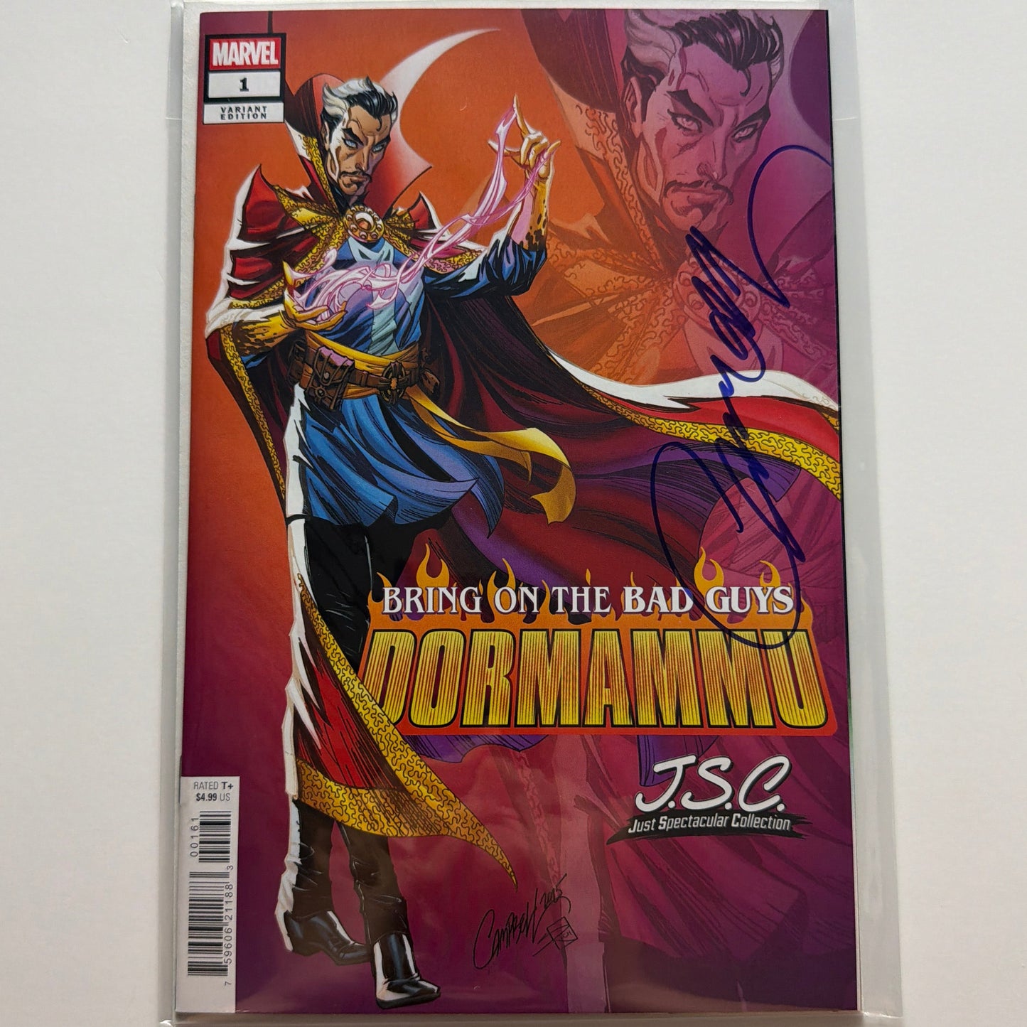 Bring on the Bad Guys Dormammu #1 Variant Signed J Scott Campbell w/COA (NM)