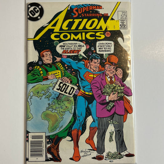 Superman Starring in Action Comics #573