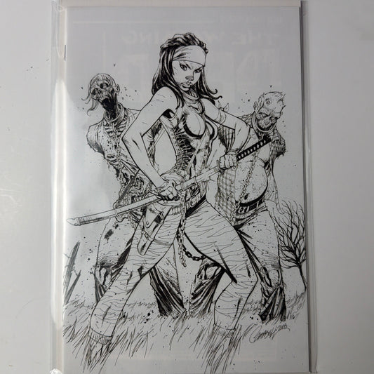 The Walking Dead #19 Black and White Virgin Variant