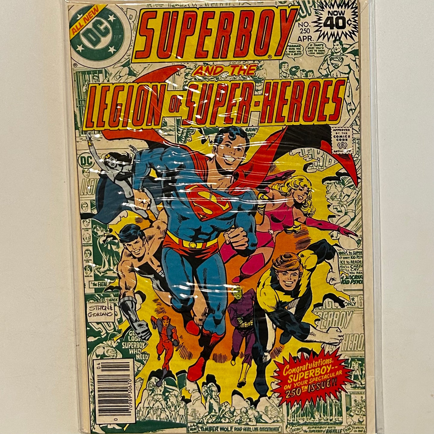 Superboy and the Legion of Superheroes #250 Newsstand