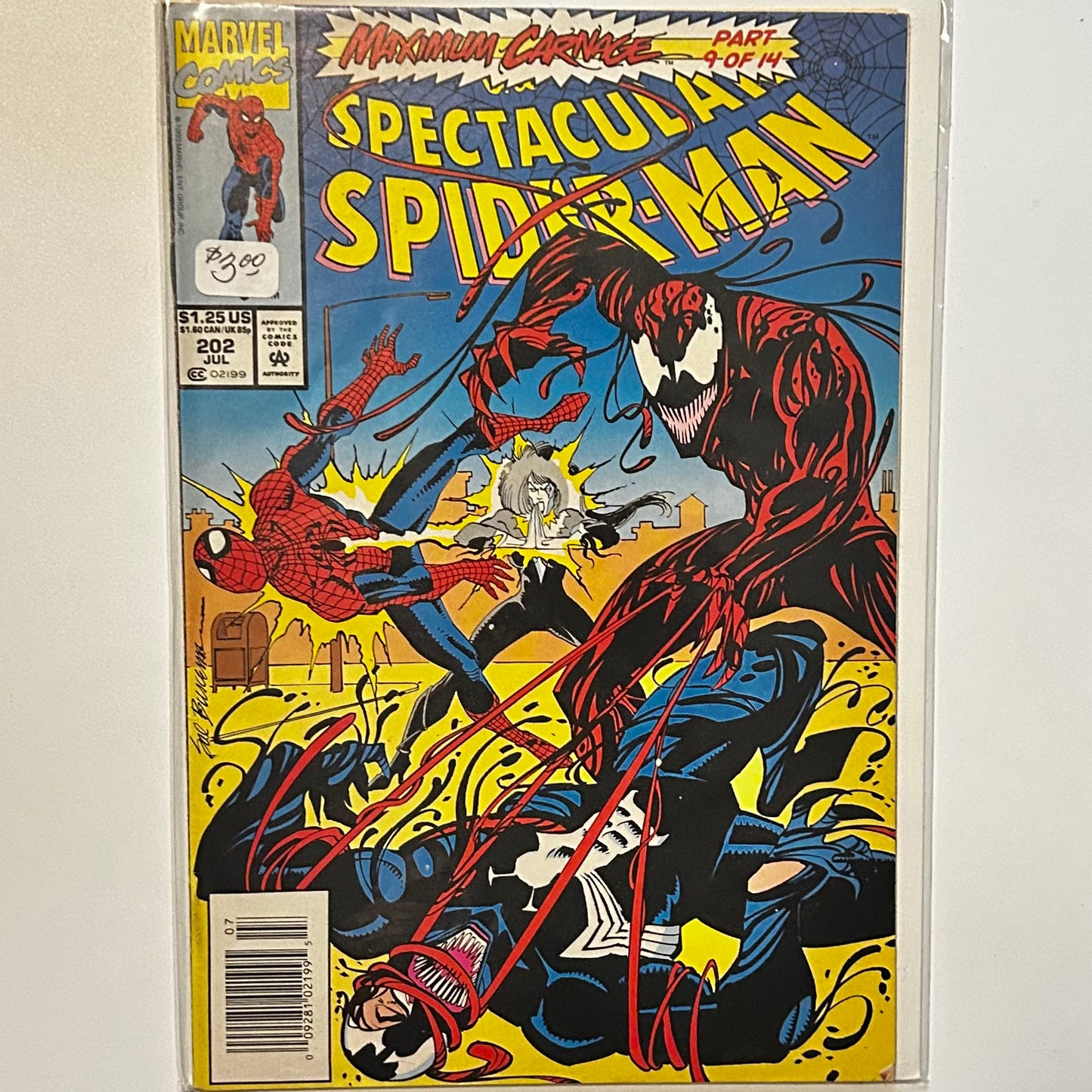 The Spectacular Spider-Man #202 Newsstand