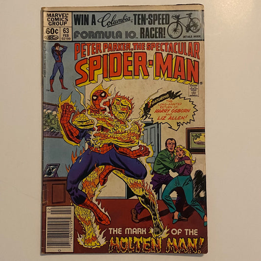 Peter Parker The Spectacular Spider-Man #63 Newsstand