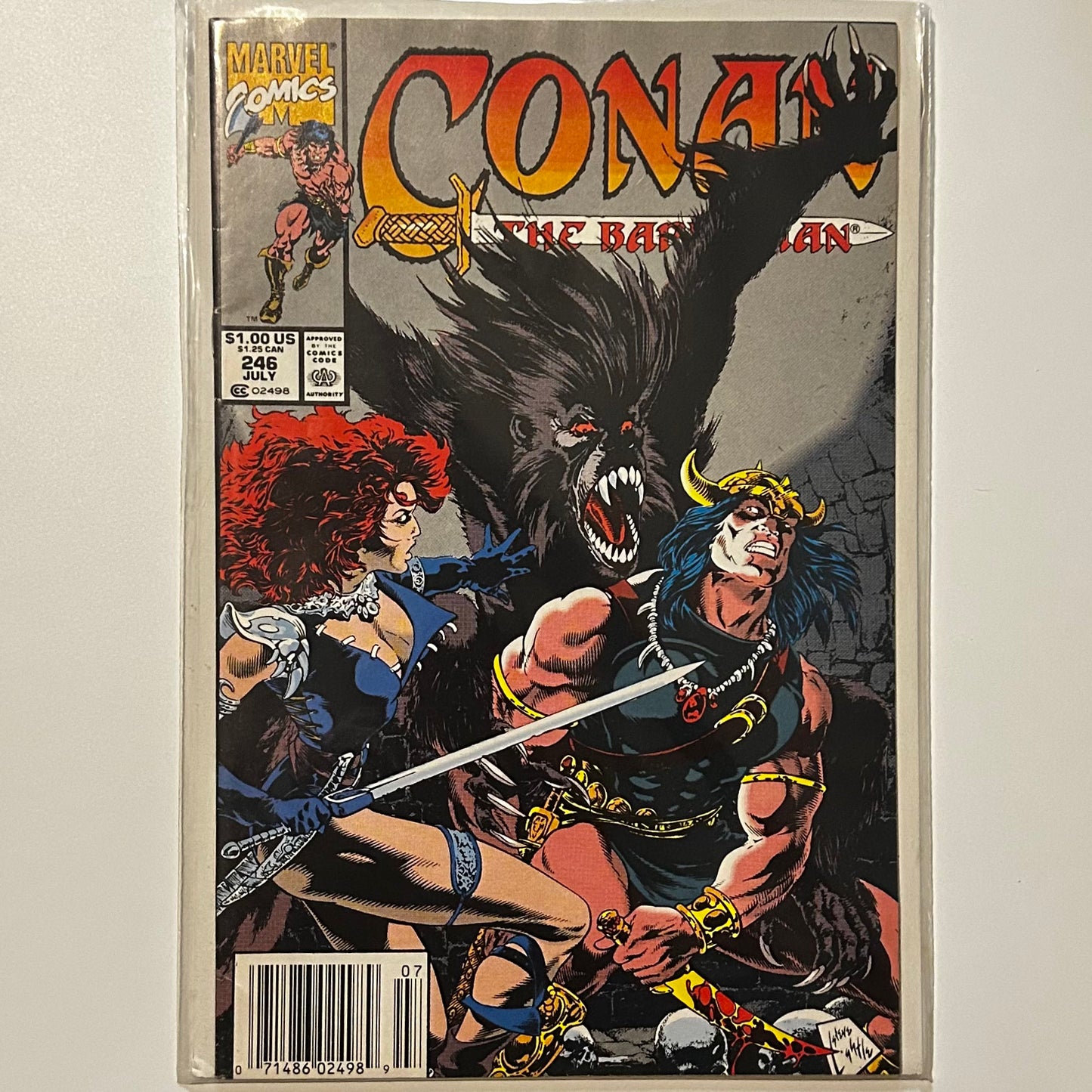 Conan the Barbarian #246 Newsstand