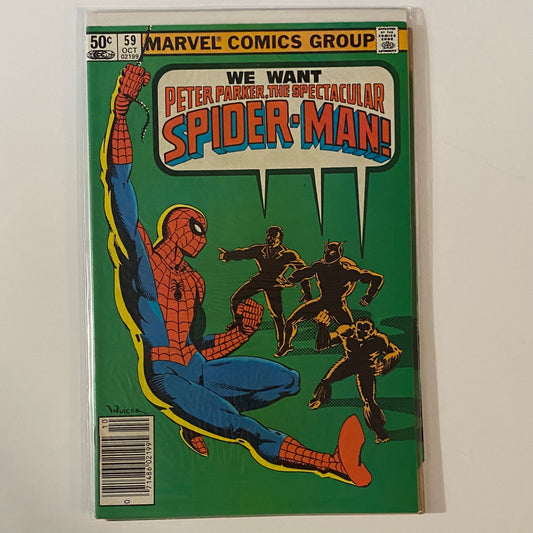 Peter Parker The Spectacular Spider-Man #59 Newsstand