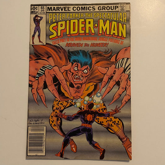 Peter Parker The Spectacular Spider-Man #65 Newsstand