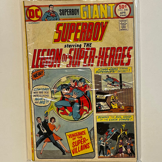 Superboy and the Legion of Superheroes #208