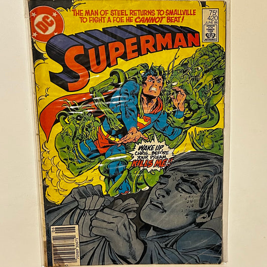 Superman #420 Newsstand