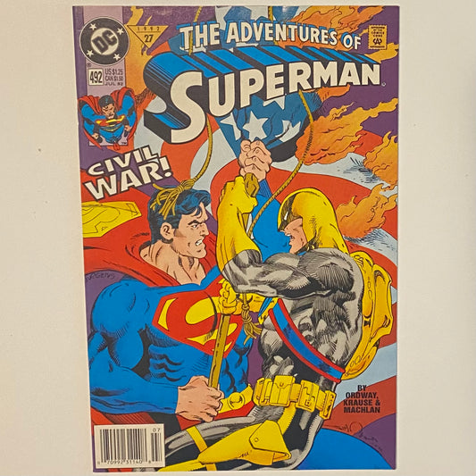 Superman #492 Newsstand