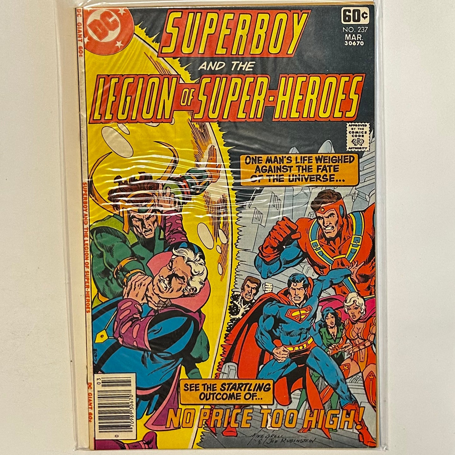Superboy and the Legion of Superheroes #237 Newsstand