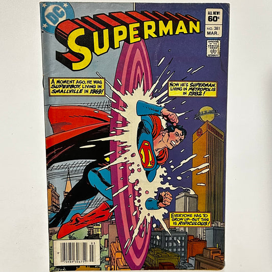Superman #381 Newsstand