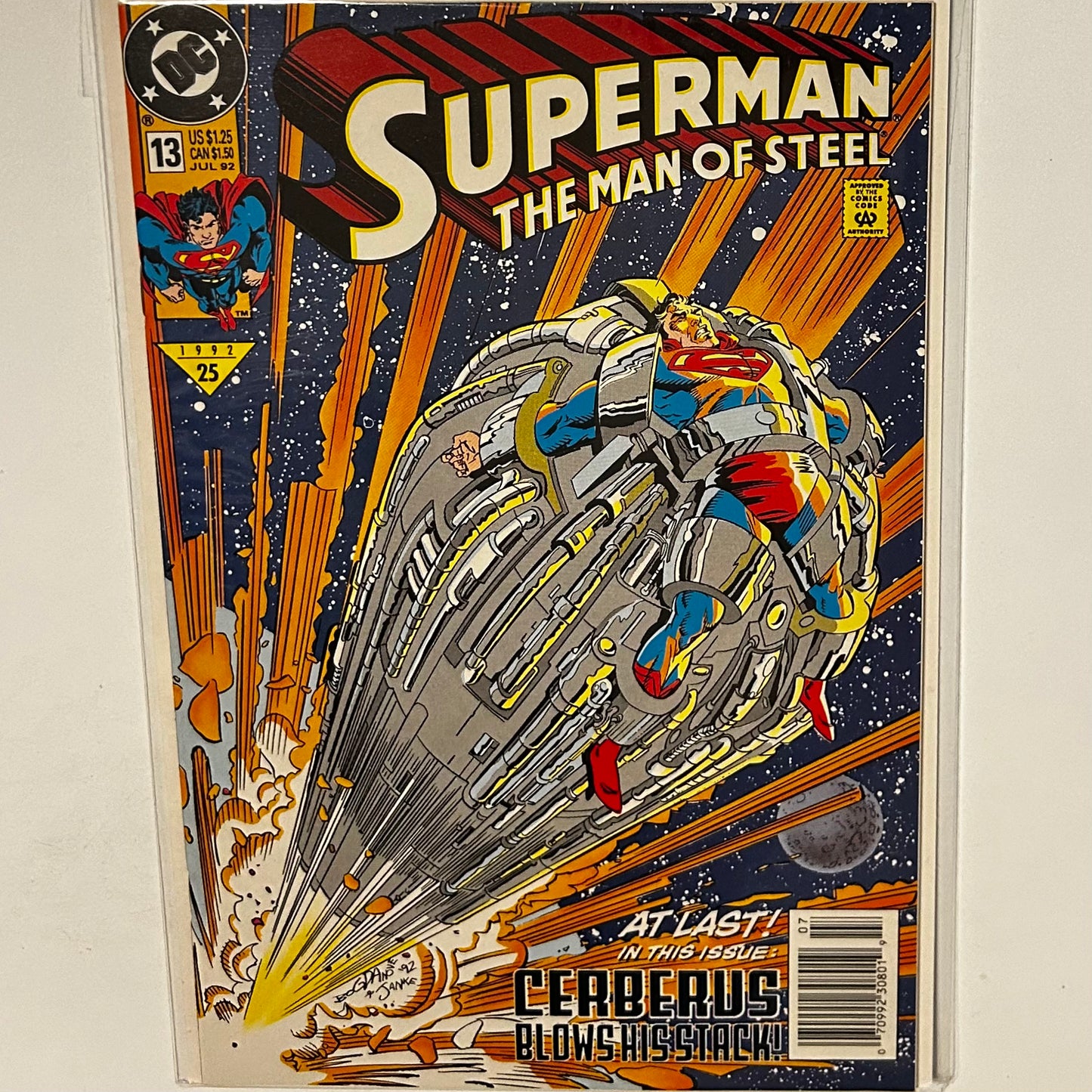 Superman Man of Steel #13 Newsstand