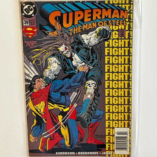 Superman Man of Steel #30 Newsstand
