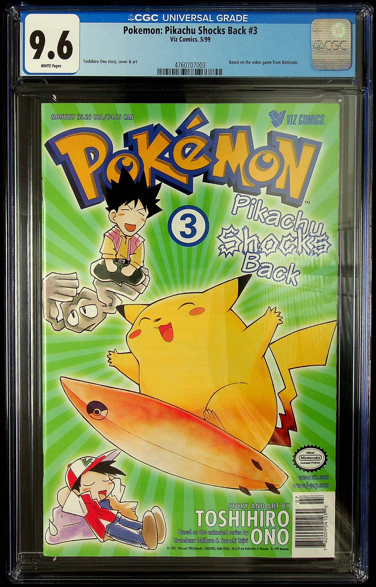 Pokemon: Pikachu Shocks Back #3 CGC 9.6
