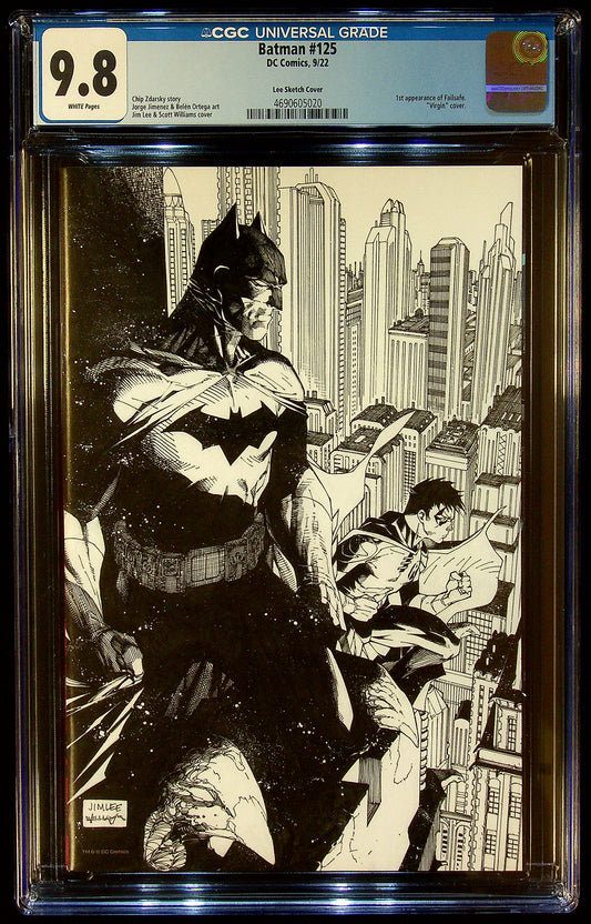 Batman #125 CGC 9.8 Jim Lee Sketch Cover