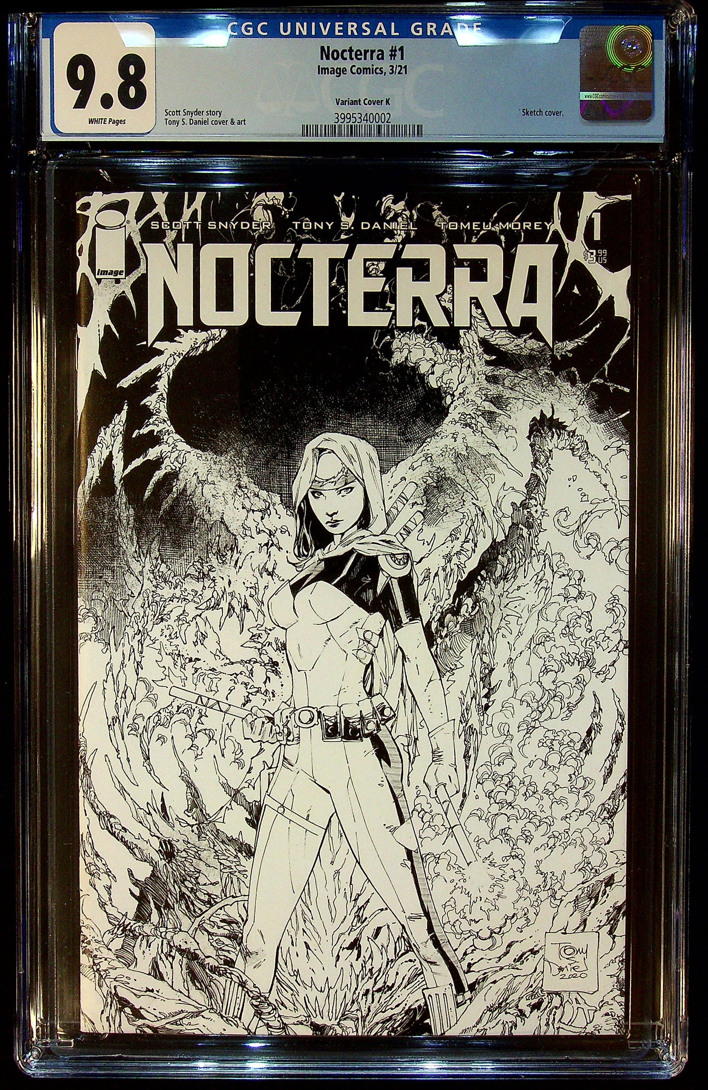 Nocterra #1 CGC 9.8 Variant Cover K