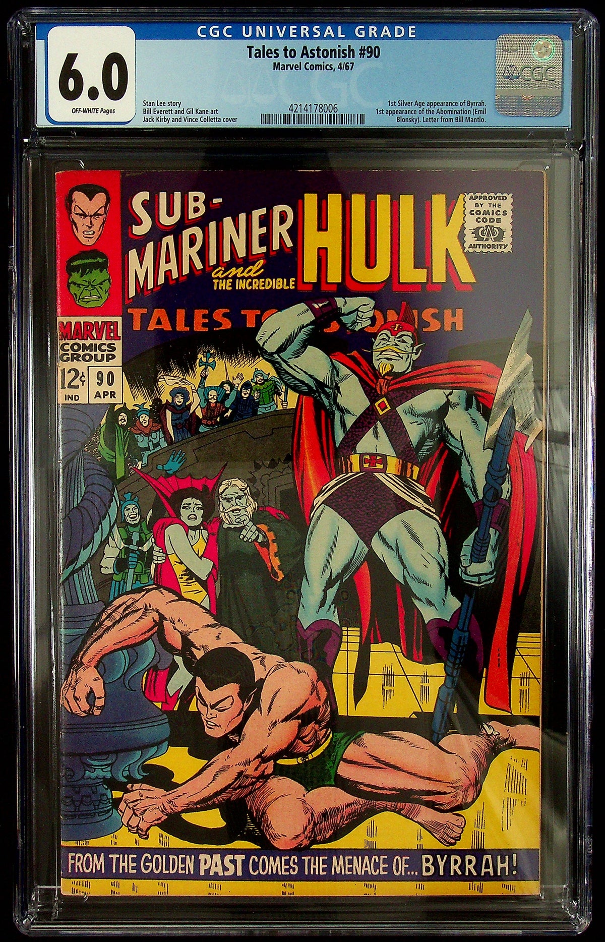 Tales to Astonish #90 CGC 6.0