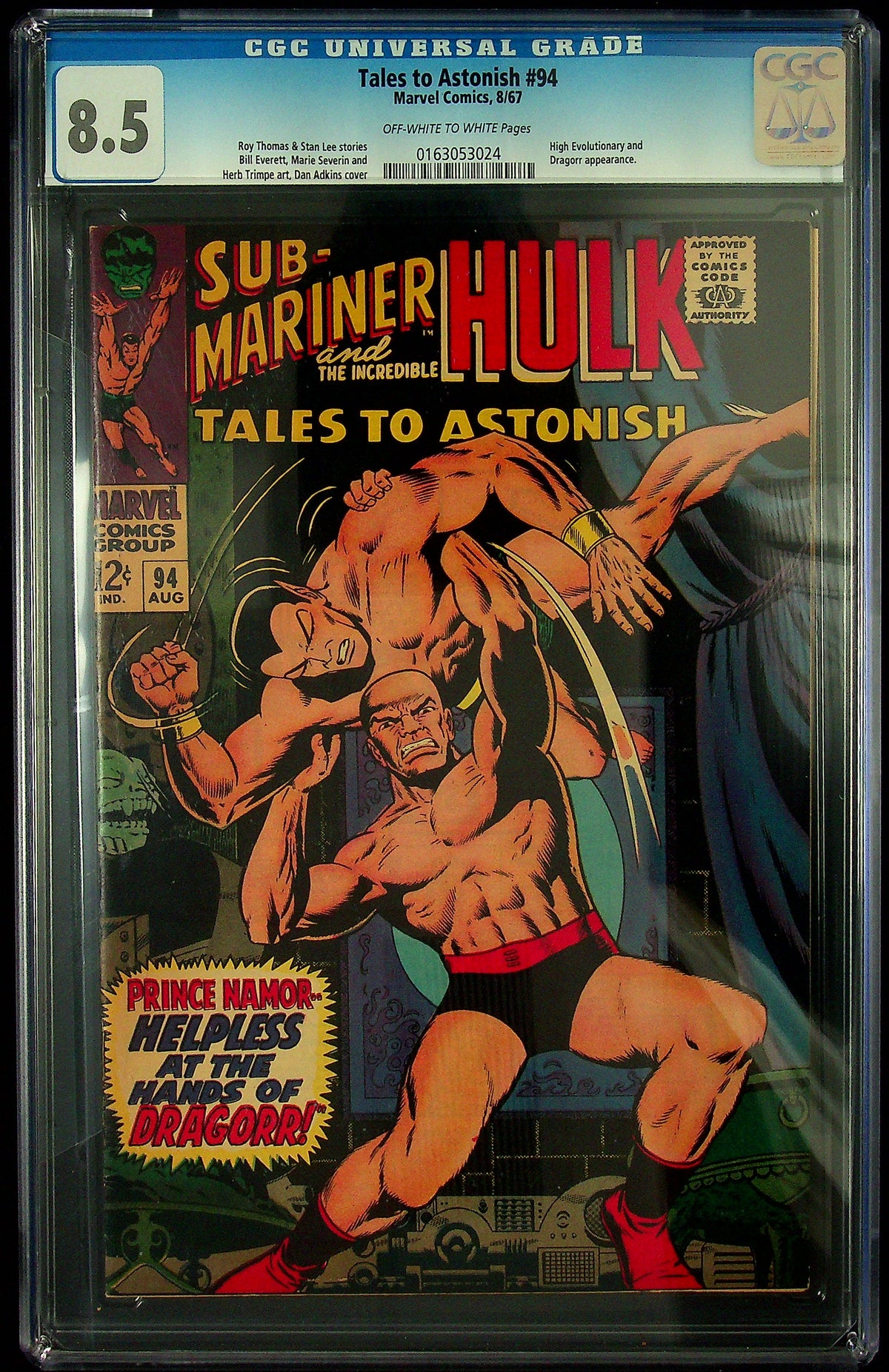 Tales to Astonish #94 CGC 8.5