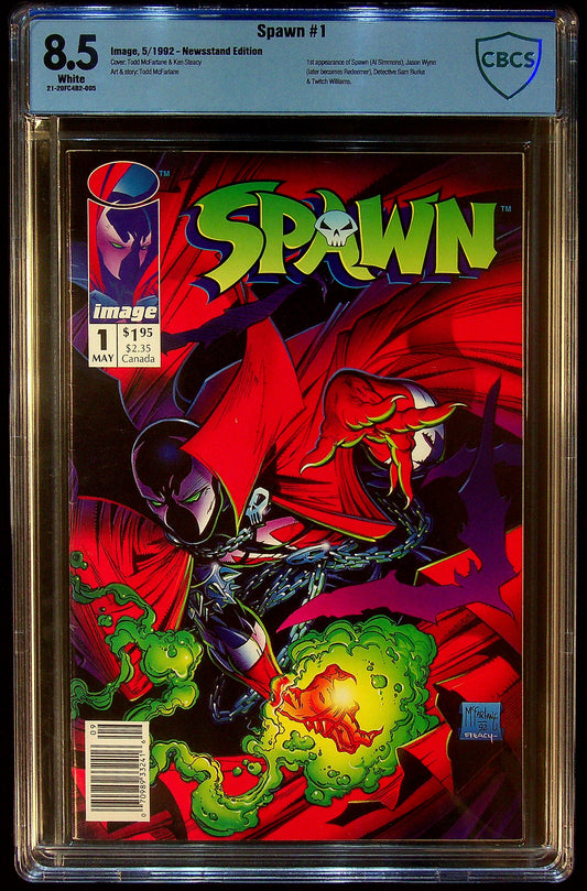 Spawn #1 CBCS 8.5 Newsstand