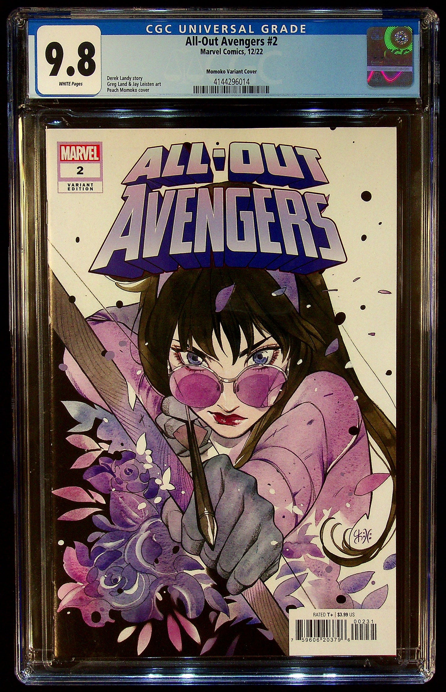 All-Out Avengers #2 CGC 9.8 Momoko Variant Cover