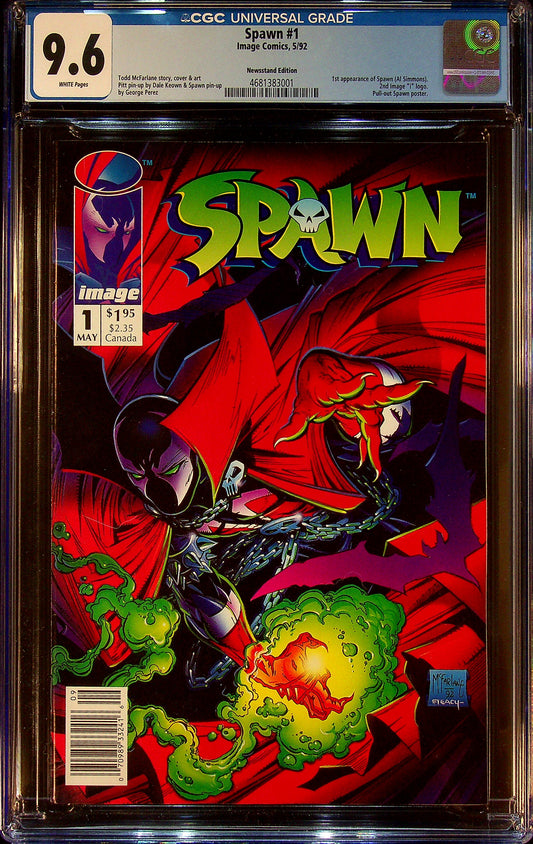 Spawn #1 CGC 9.6 Newsstand Edition