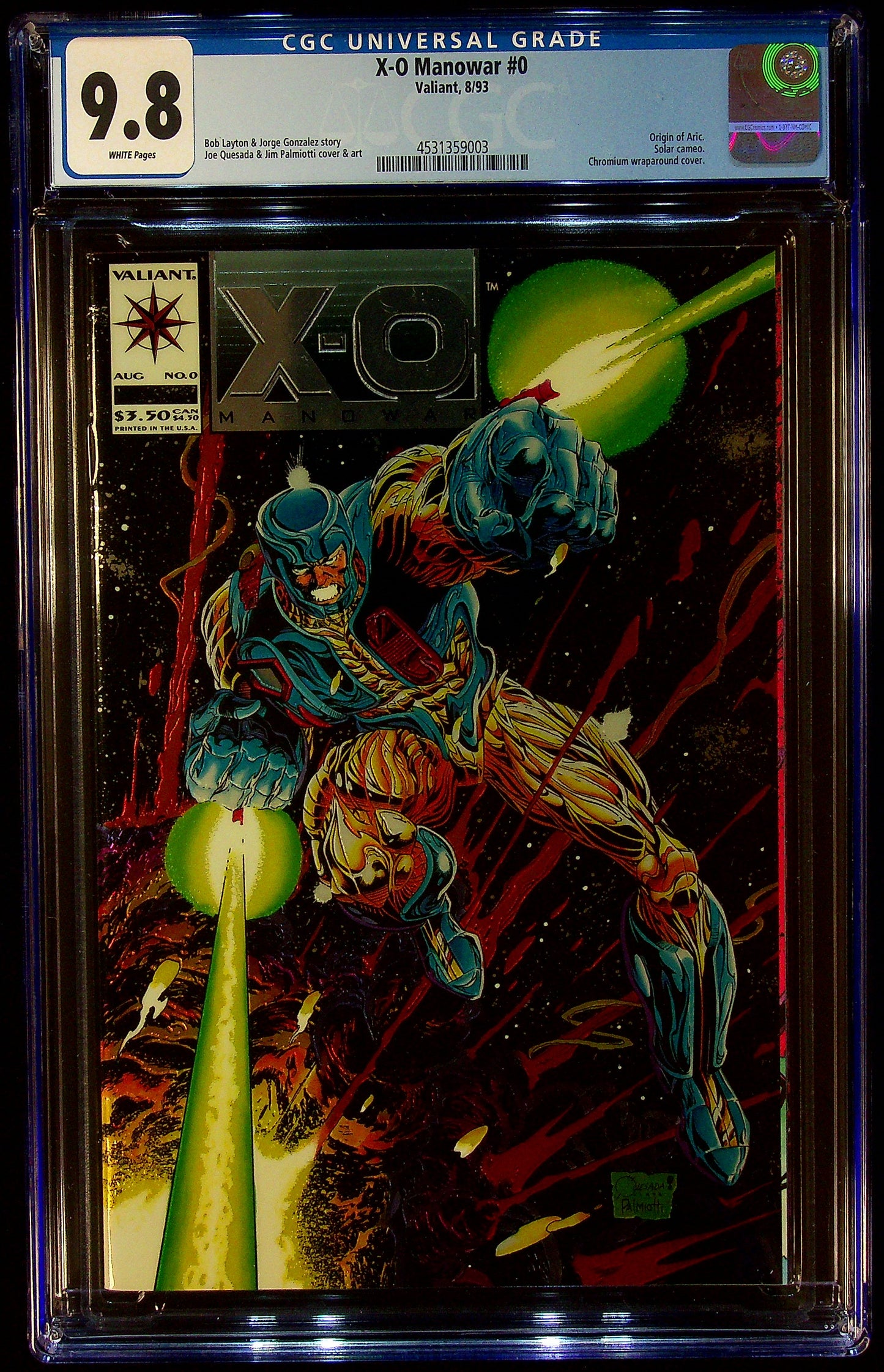 X-0 Manowar #0 CGC 9.8