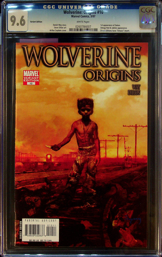 Wolverine Origins #10 CGC 9.6 Variant Edition