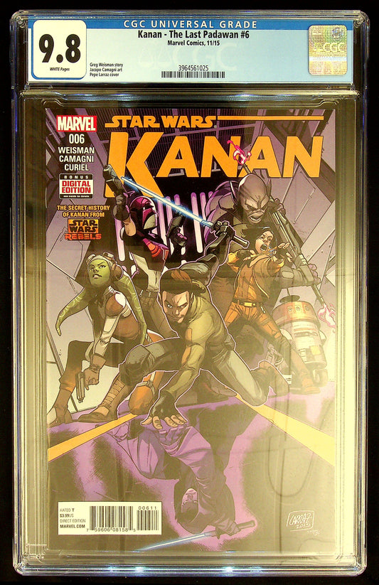 Kanan - The Last Padawan #6 CGC 9.8