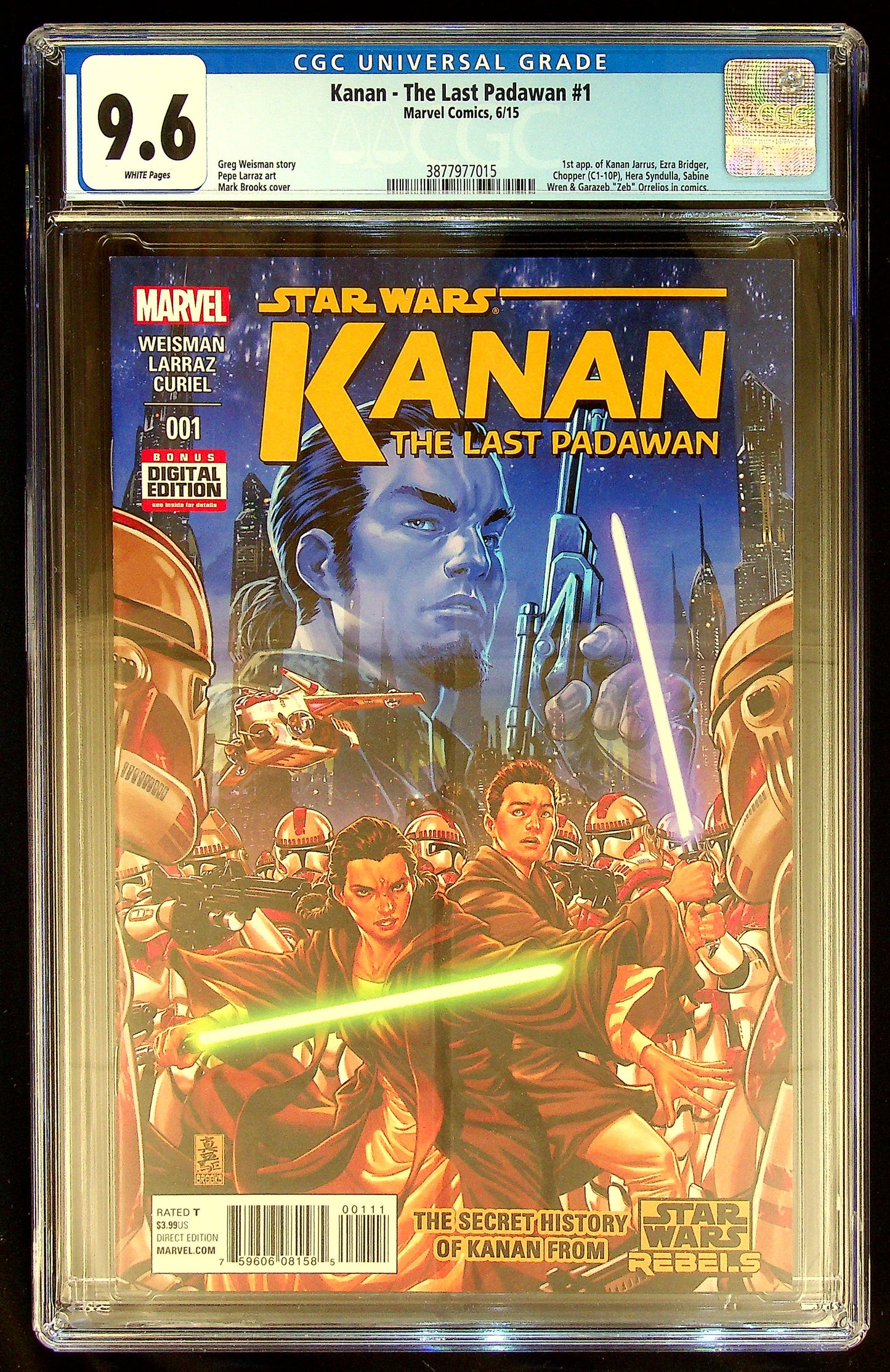Kanan - The Last Padawan #1 CGC 9.6