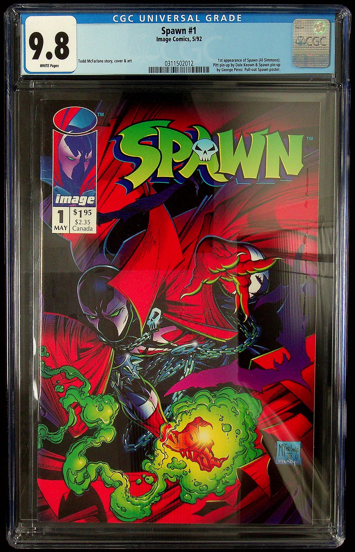 Spawn #1 CGC 9.8
