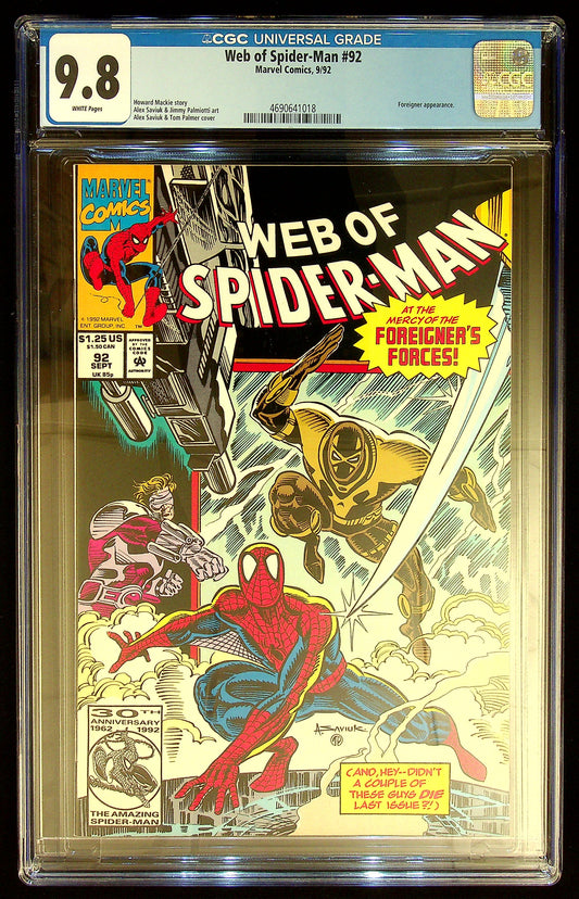 Web of Spider-Man #92 CGC 9.8
