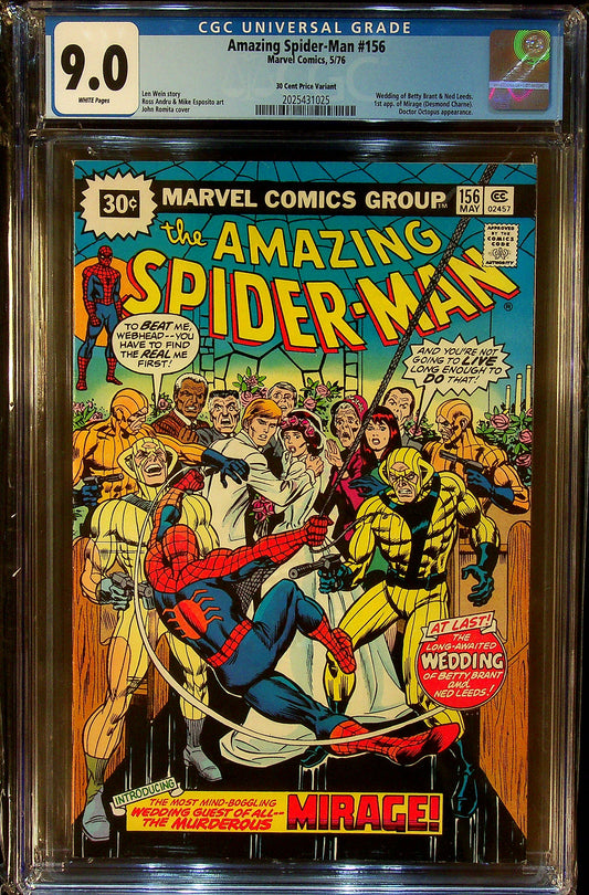 The Amazing Spider-Man #156 CGC 9.0 30 Cent Price Variant