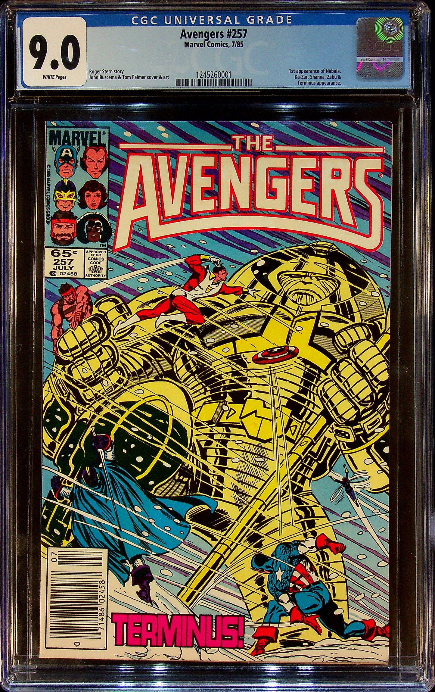 Avengers #257 CGC 9.0