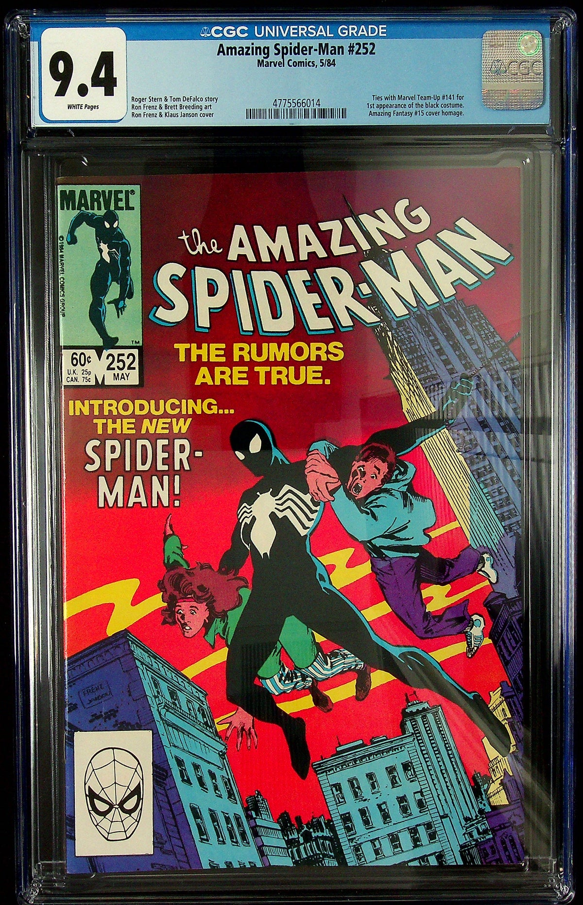 Amazing Spider-man #252 CGC 9.4