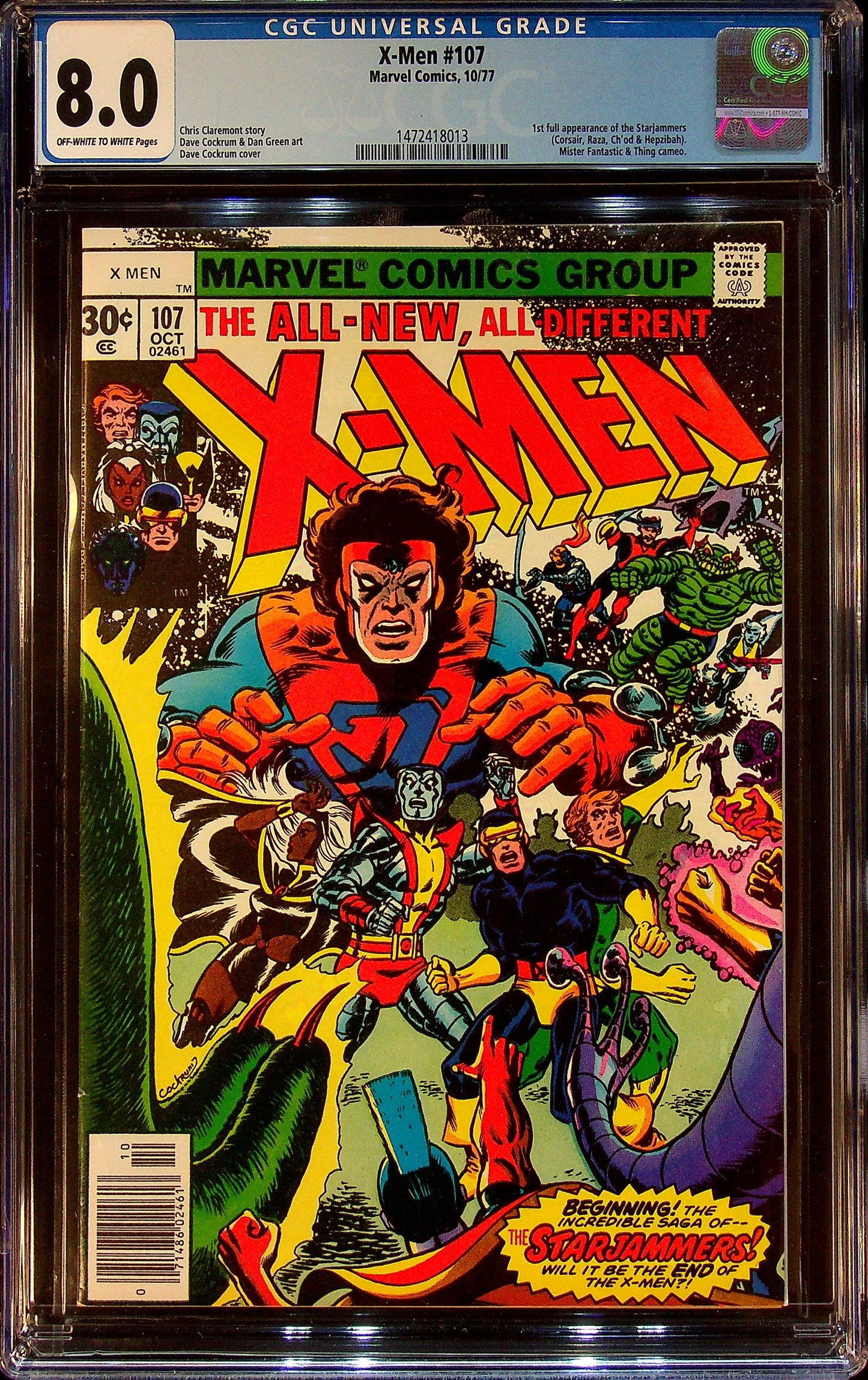 X-Men #107 CGC 8.0