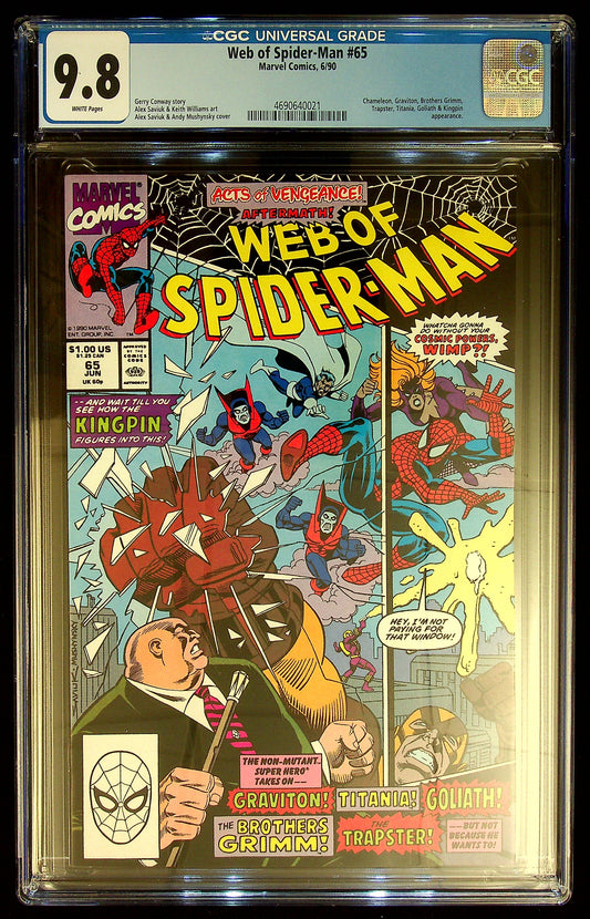 Web of Spider-Man #65 CGC 9.8