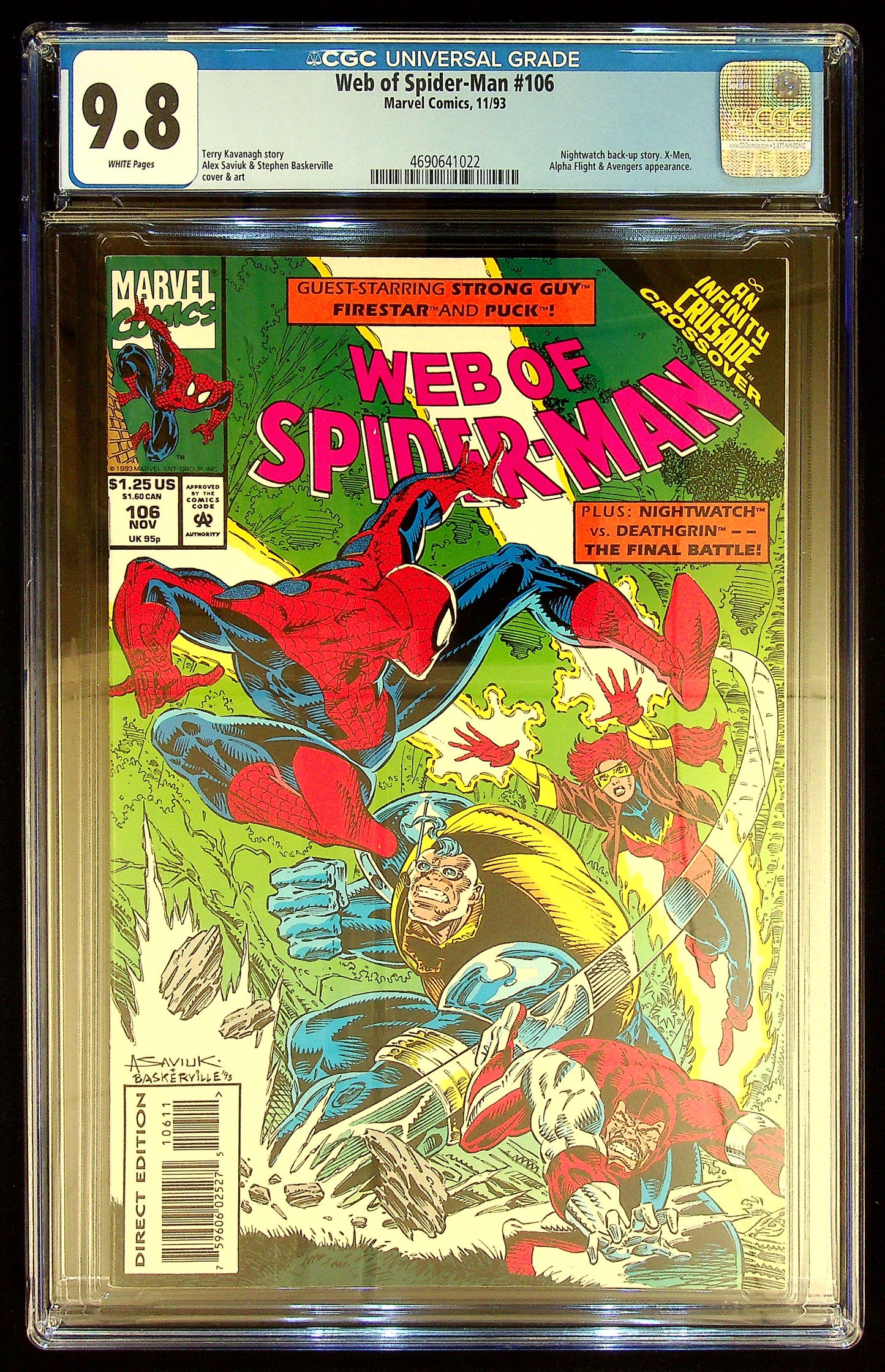 Web of Spider-Man #106 CGC 9.8