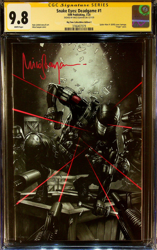 Snake Eyes: Deadgame #1 CGC 9.8 Signed Mico Suayan