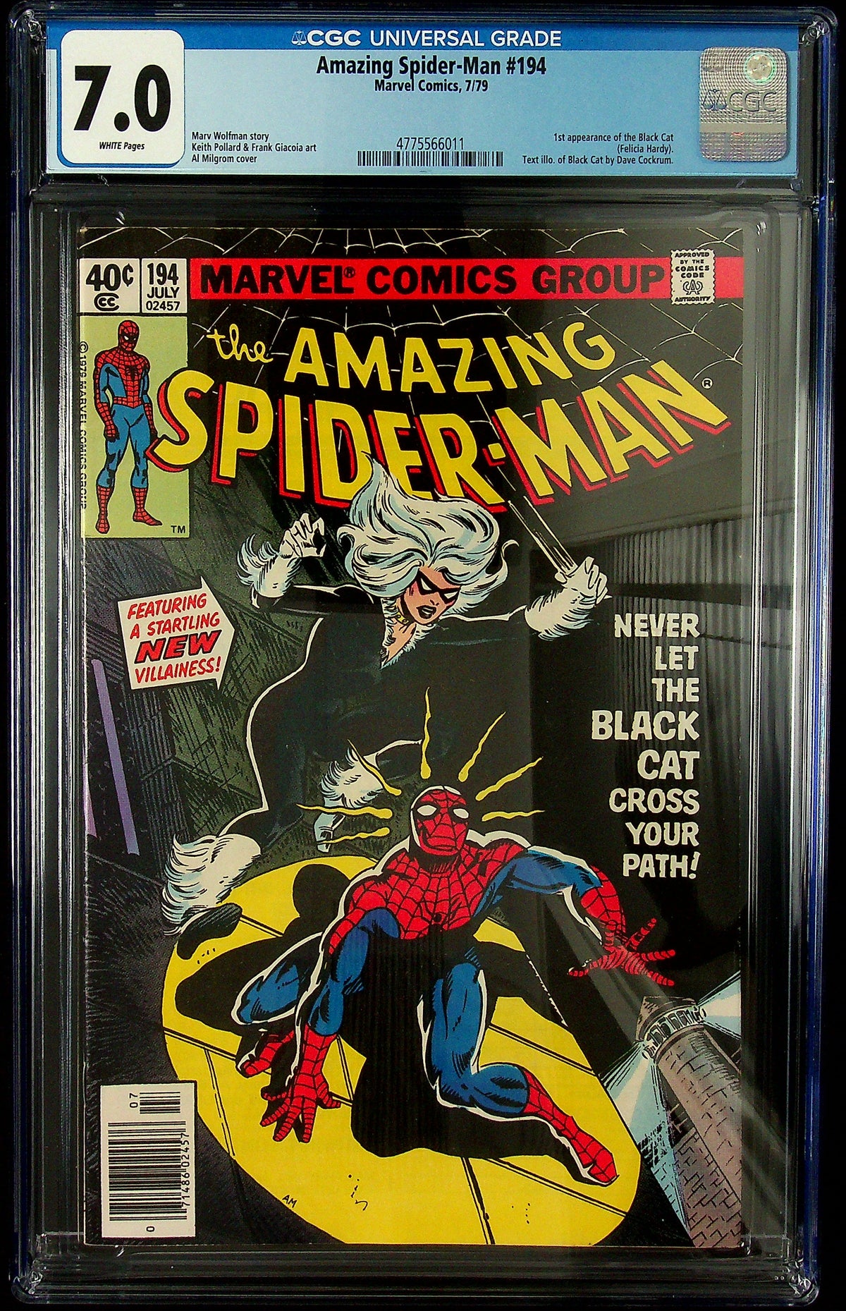 Amazing Spider-man #194 CGC 7.0 Newsstand Edition