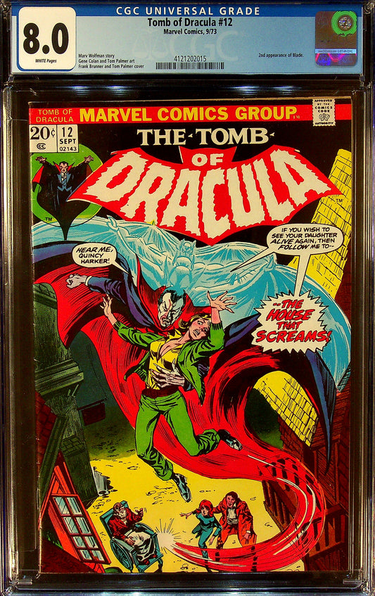 Tomb of Dracula #12 CGC 8.0 White Pages
