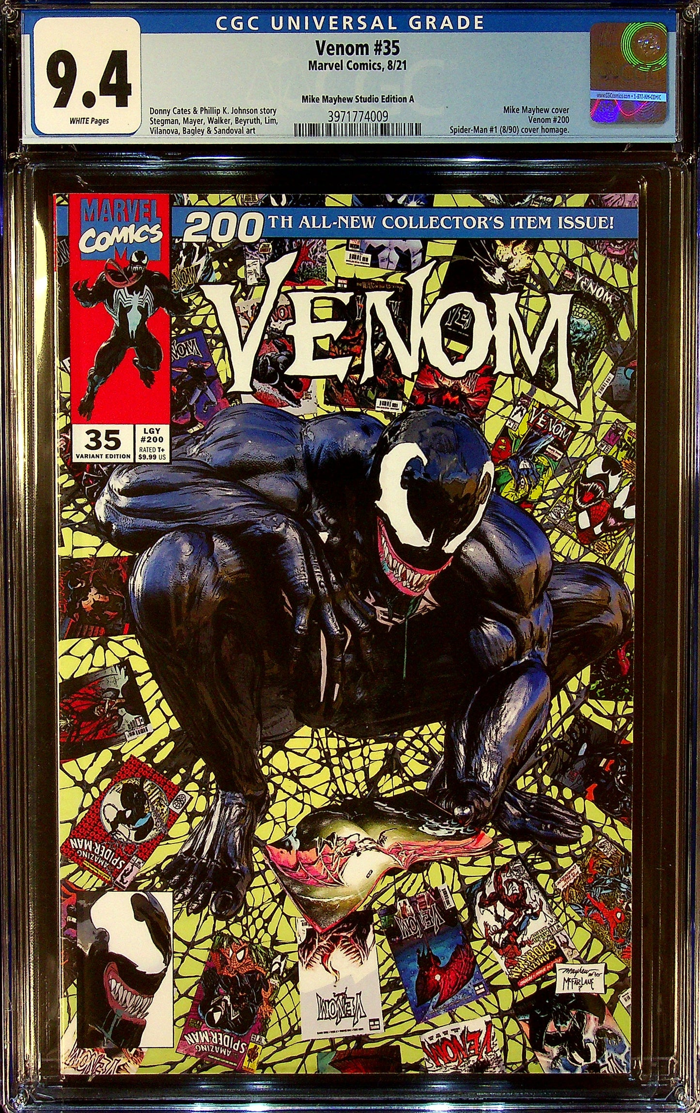 Venom #35 CGC 9.4 Mike Mayhew Studio Edition A