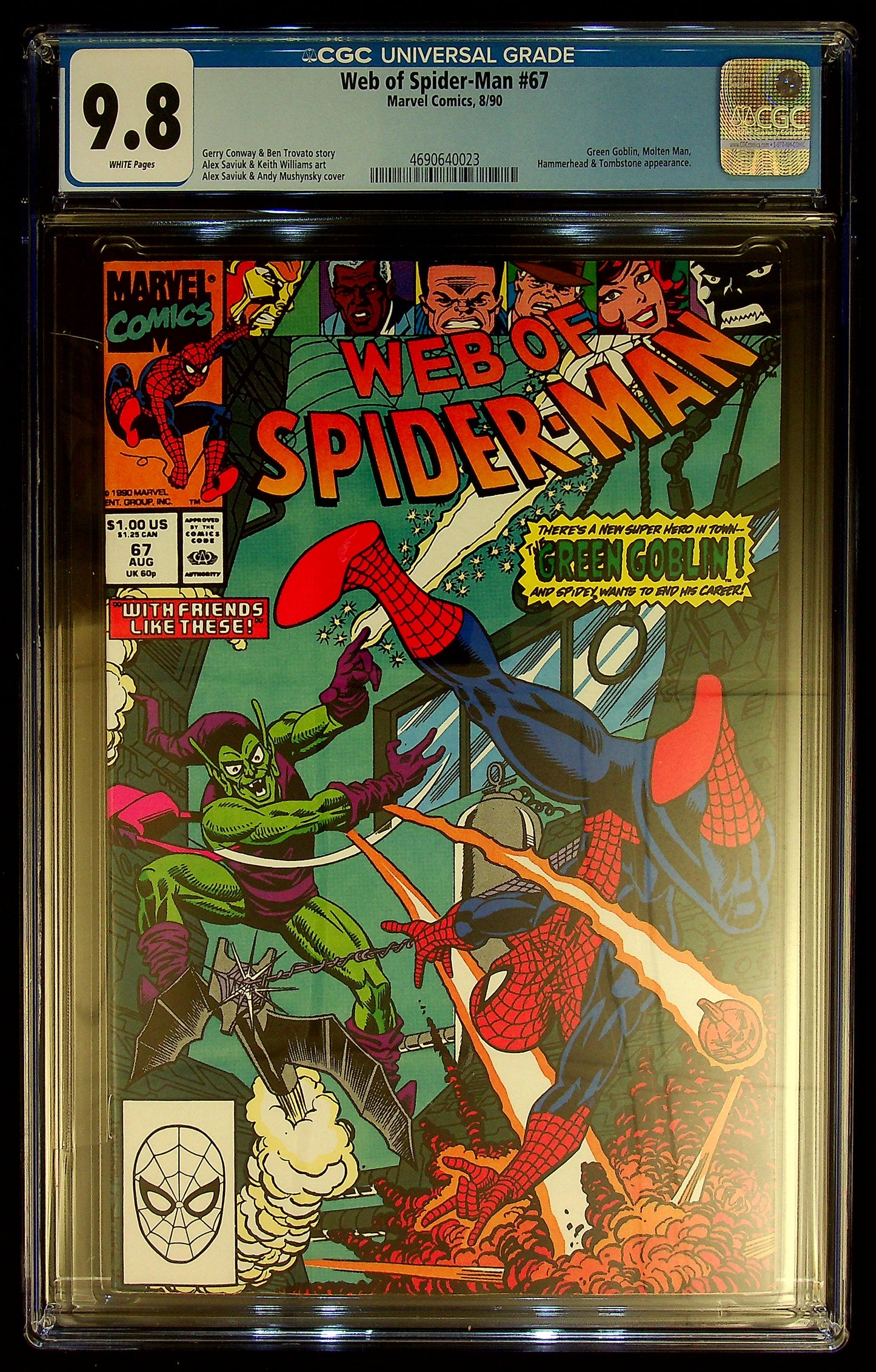 Web of Spider-Man #67 CGC 9.8