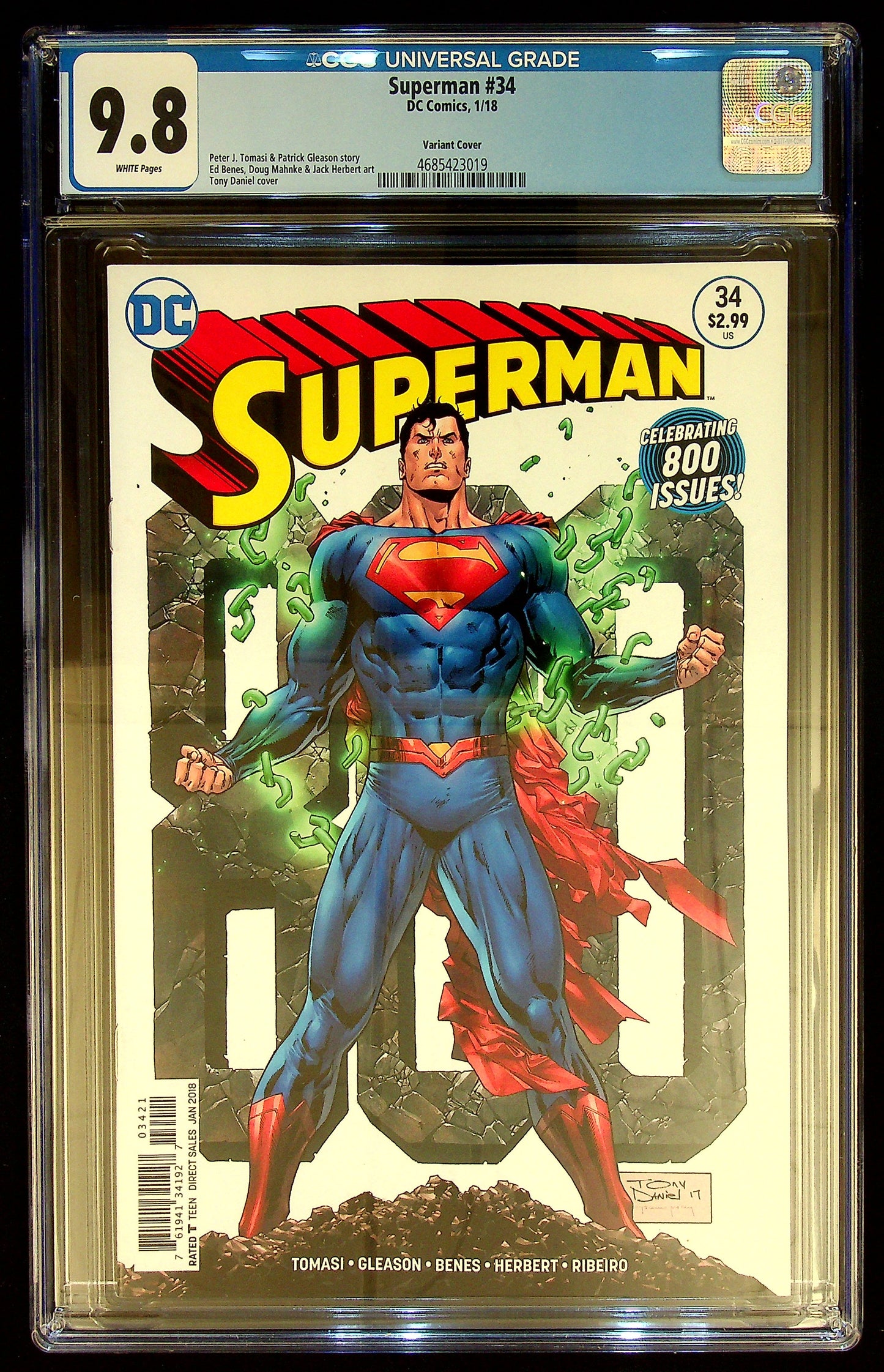 Superman #34 CGC 9.8 Variant