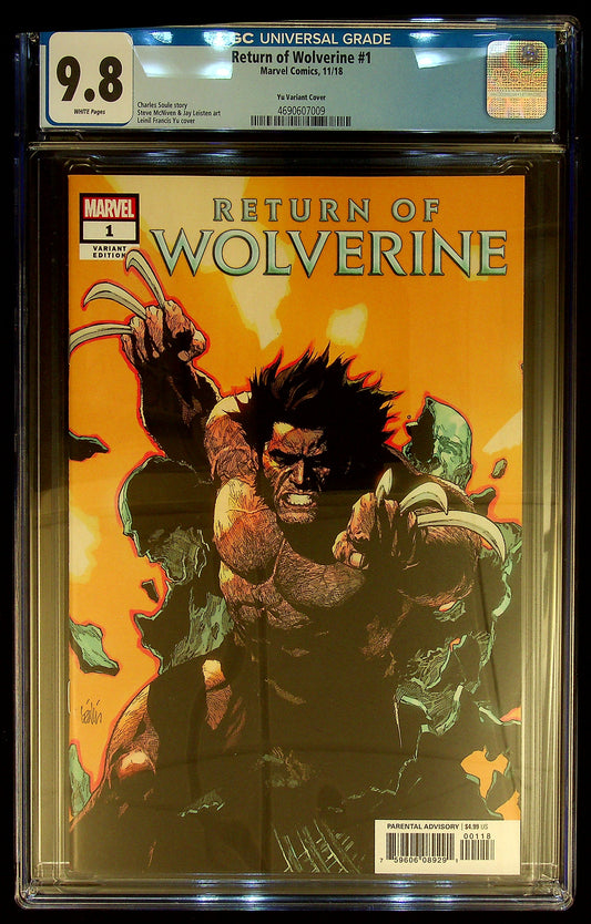 Return of Wolverine #1 Yu Variant CGC 9.8