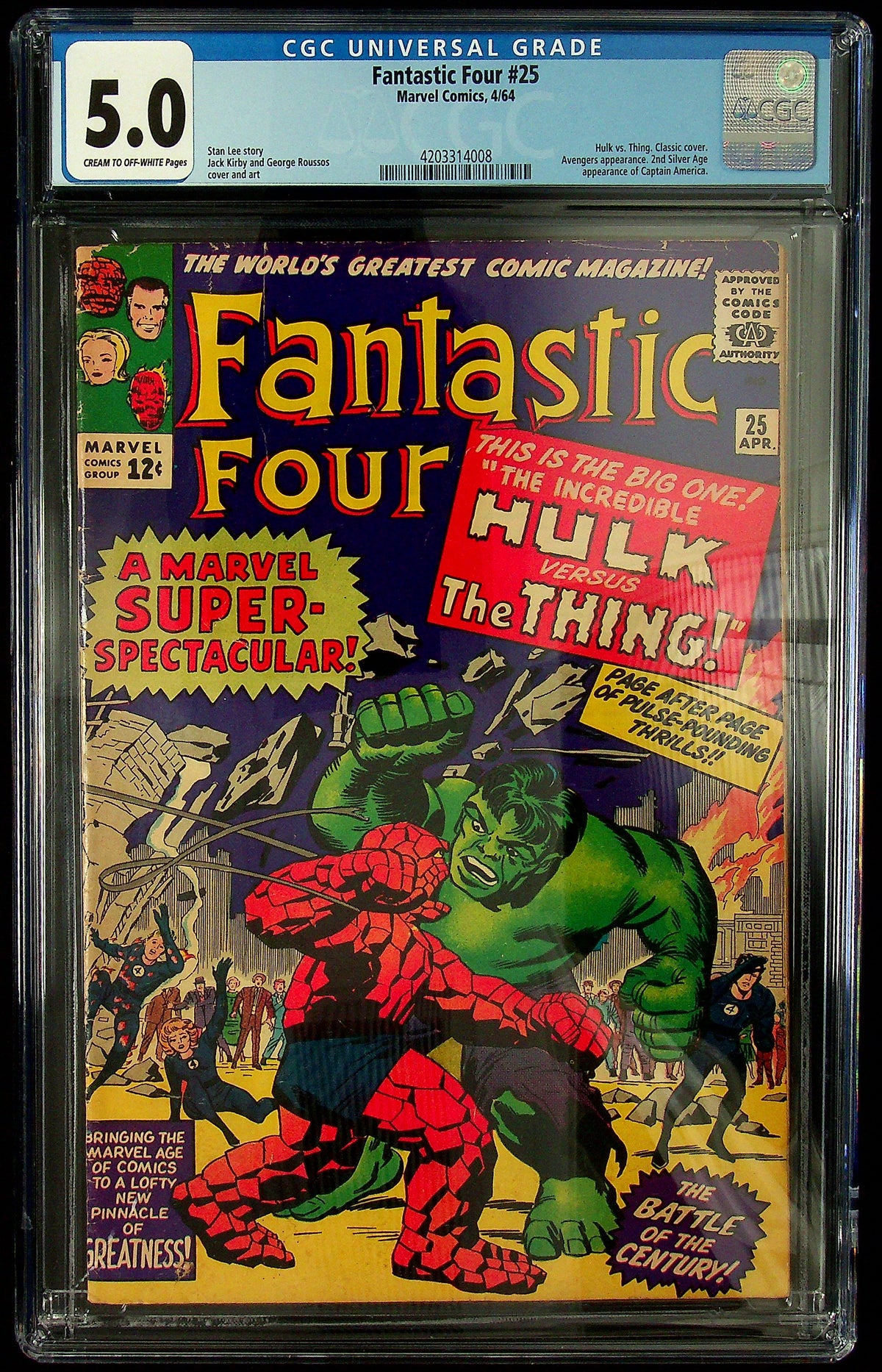 Fantastic Four #25 CGC 5.0