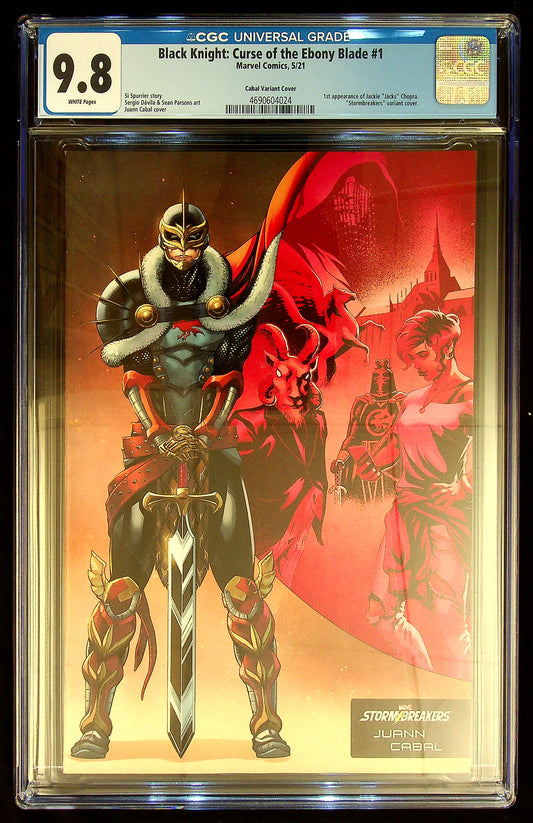 Black Knight: Curse of the Ebony Blade #1 CGC 9.8 Cabal Variant
