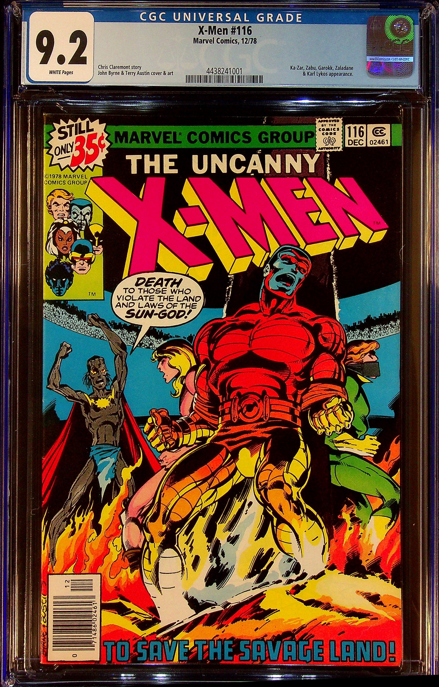 X-Men #116 CGC 9.2