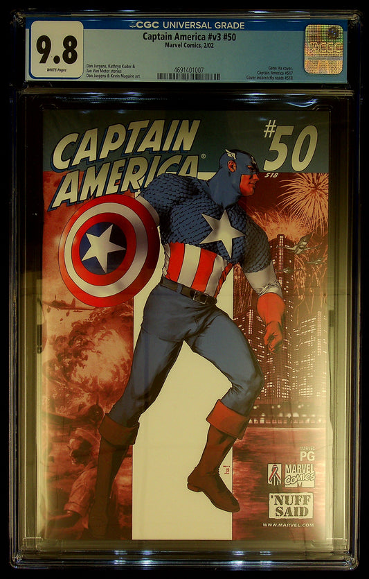 Captian America #V3 #50 CGC 9.8