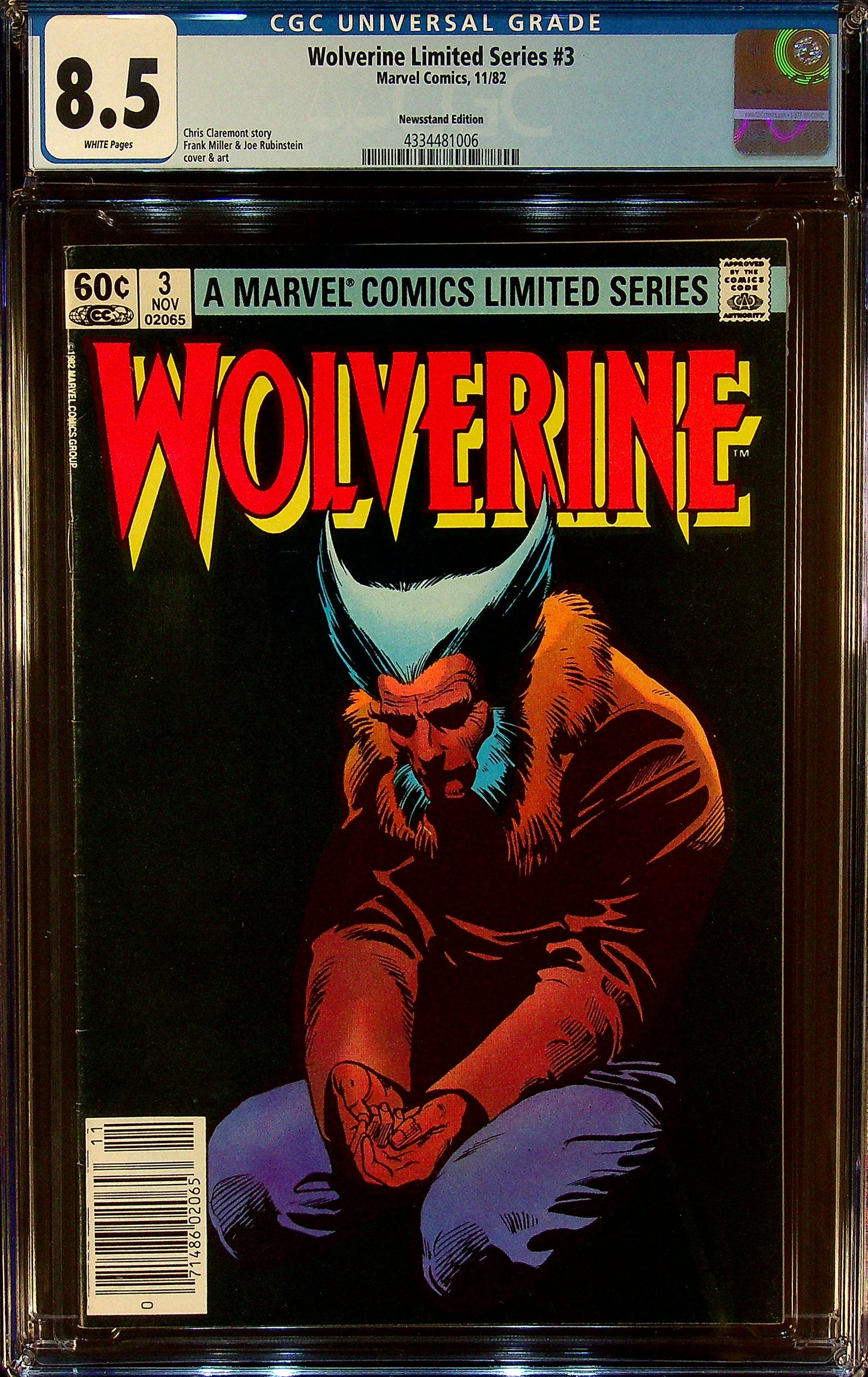 Wolverine Limited Series #3 CGC 8.5